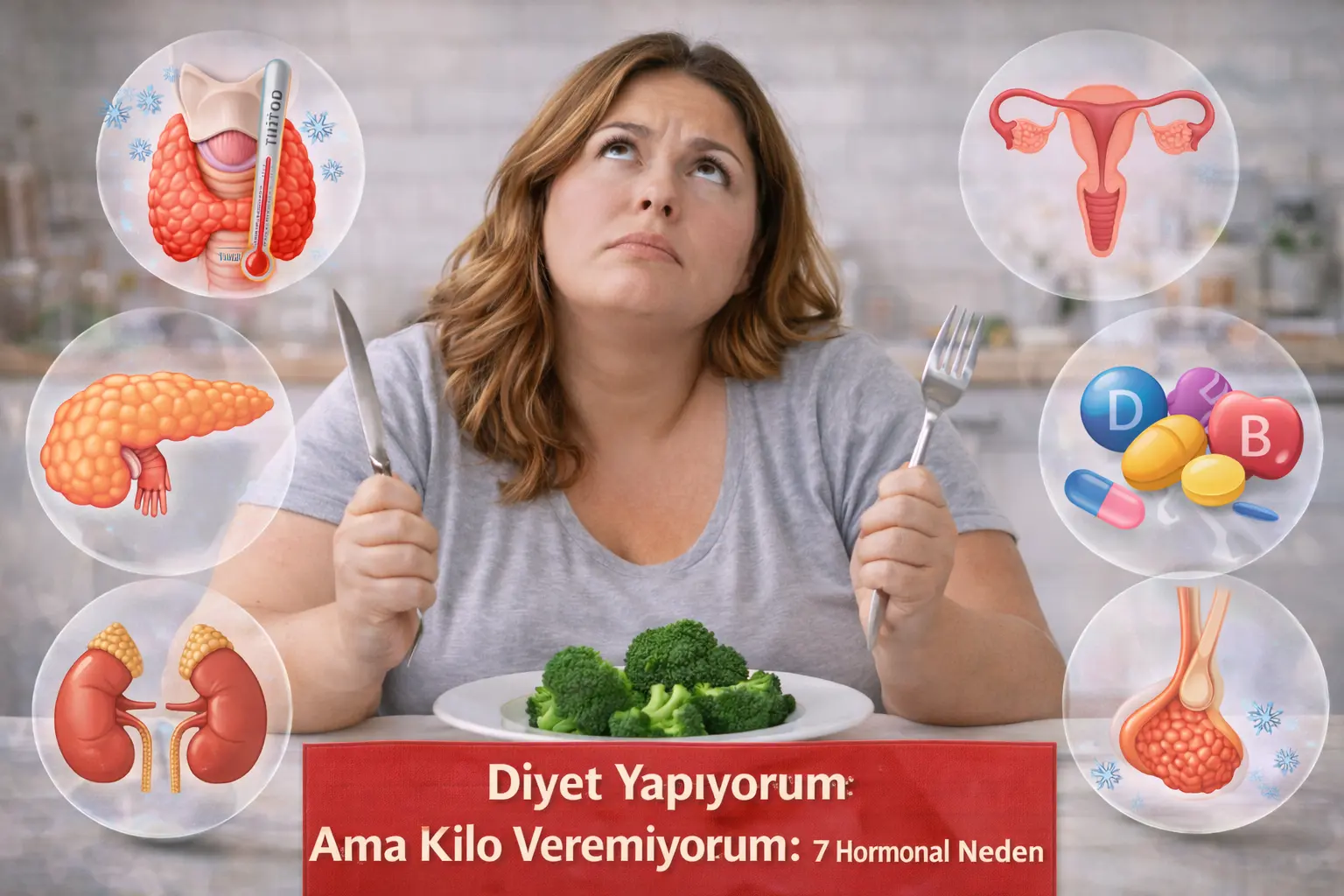 Diyet Yapıyorum Ama Kilo Veremiyorum: 7 Hormonal Neden (Fonksiyonel Tıp Yaklaşımı)