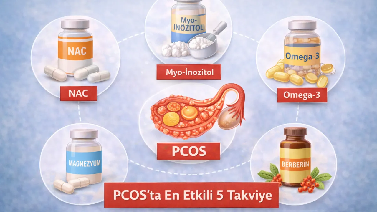 PCOS’ta En Etkili 5 Takviye: Fonksiyonel Tıp Perspektifi